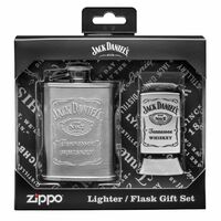 NEW ZIPPO JACK DANIELS LIGHTER AND FLASK GIFT SET
