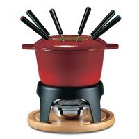 NEW SWISSMAR SIERRA 11PC FONDUE SET 11 PIECE | CHERRY RED