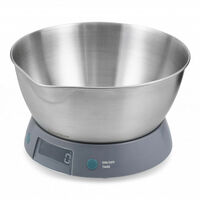 NEW JAMIE OLIVER DIGITAL 5KG KITCHEN SCALE W/ 2L STAINLESS BOWL
