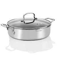 Stanley Rogers Matrix 28cm / 4.5L Non-Stick Chefs Pan With Lid