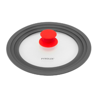 NEW PYROLUX UNIVERSAL GLASS LID |  SUITS 20 , 22 & 24CM POTS & PANS