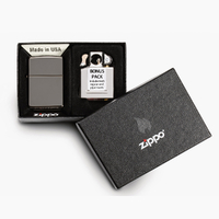 NEW ZIPPO BLACK ICE LIGHTER WITH PIPE INSERT SET