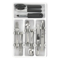 OXO Good Grips Expandable Utensil Organiser Cutlery Tray | White