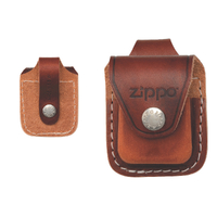 Zippo Brown Leather Pouch With Loop