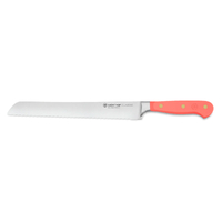 Wusthof Classic Double Serrated Bread 23cm Knife | Coral Peach