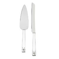 Wedgwood Vera Wang Love Knots Silver Giftware Cake & Trowel Set