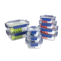 Lock & Lock 9pcTop Class Glass Container Set | 9 Piece