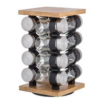 Davis & Waddell Romano Spice Jar Set with Rack 16 Piece