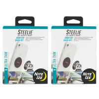New 2 Pack Steelie Nite Ize 2 x ORBITER DASH Magnetic Phone Mount System