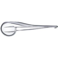RUBIS STAINLESS STEEL POINTED TWEEZERS W/ MAGNIFYING GLASS "FREE POSTAGE" 8.2065