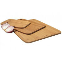 New Scanpan Bamboo 3 Piece 3pc Cutting Chopping Board Set 