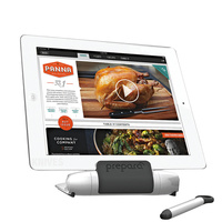 PREPARA IPREP IPAD TABLET STAND & STYLUS WHITE / CHARCOAL "FREE POSTAGE" SAVE !