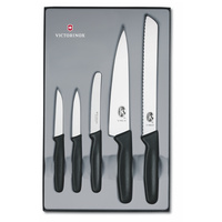 New VICTORINOX 5pc Kitchen Knife Set W/ Gift Box 5 Piece Knives 5.1163.5