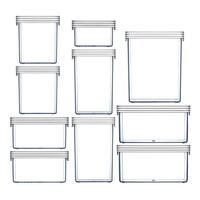 NEW CLICKCLACK 10PC AIR TIGHT BASICS STARTER CONTAINER SET 10 PIECE
