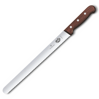 VICTORINOX SLICING CARVING KNIFE 36CM SERRATED ROSEWOOD BLADE 30MM 5.4230.36