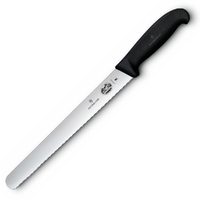 VICTORINOX 25CM SERRATED BLADE SLICING CARVING KNIFE FIBROX HANDLE | 5.4233.25