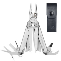 NEW LEATHERMAN WAVE PLUS STAINLESS STEEL MULTI TOOL & LEATHER SHEATH