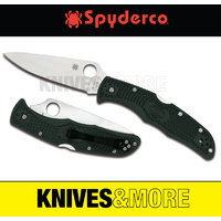 New SPYDERCO ENDURA 4 LIGHTWEIGHT Plain Blade Folding Knife GREEN C10PGRE Save!