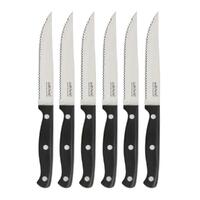 New WILTSHIRE 6pc Stainless Steel Laser Edge Steak Knife Set 6 Piece