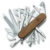 VICTORINOX SWISS CHAMP WALNUT WOOD SWISS ARMY POCKET KNIFE | 29 FUNCTIONS