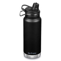 KLEAN KANTEEN TKWIDE 32oz 946ml INSULATED SHALE BLACK W/ CHUG CAP DRINK BOTTLE
