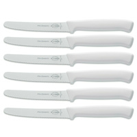 F DICK FDICK Micro Serrated Utility Steak Knives Knife Tomato WHITE X 6
