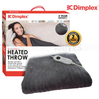 DIMPLEX WASHABLE PLUSH ELECTRIC HEATED MIRCO FLEECE THROW BLANKET DHEBHT