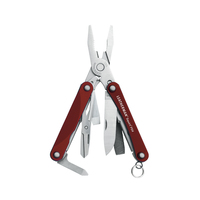 LEATHERMAN SQUIRT PS4 RED STAINLESS MULTI-TOOL W/ SCISSORS PLIER KNIFE