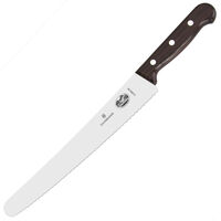 VICTORINOX PASTRY BREAD ROSEWOOD SERRATED WAVY KNIFE 26CM 5.2930.26G