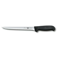 New Victorinox Fibrox Flexible Narrow Fish Filleting 20cm Knife 5.3763.20 Black