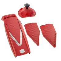 GERMAN BORNER V5 POWER RED 5 PIECE 5PC SET MANDOLINE V SLICER