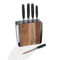 Stanley Rogers Framed Acacia Knife Block Set 6 Piece | 41413