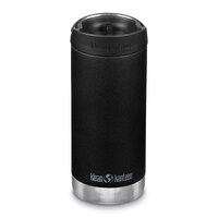KLEAN KANTEEN 12oz 355ml Insulated TKWIDE SHALE BLACK W/ Cafe Cap Water Bottle