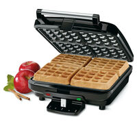 NEW CUISINART 4 SLICE BELGIAN ELECTRIC WAFFLE MAKER NON STICK 