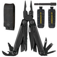 LEATHERMAN SURGE BLACK MULTI-TOOL & MOLLE SHEATH & BIT KIT & EXTENDER