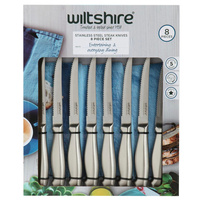 Wiltshire 8 Piece Stainless Steel 12cm Steak Knife Set | 8pc