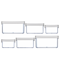NEW CLICKCLACK 6 PIECE BASIC SMALL BOX SET CONTAINER SET AIR TIGHT 6PC
