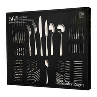 STANLEY ROGERS 56 PIECE STAINLESS STEEL HAMPTON CUTLERY SET 56PC