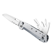 LEATHERMAN FREE K4X MULTITOOL + POCKET KNIFE 9 TOOLS SILVER