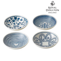 New Royal Doulton 14cm Blue Love Bowl Set of 4 | 4pc