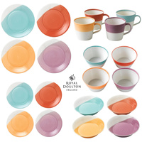 Royal Doulton 1815 Tableware 20pc Brights Dinner Bowl Mug Plate | Set of 20
