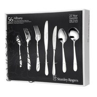 STANLEY ROGERS 56 PIECE STAINLESS STEEL ALBANY CUTLERY SET 56PC