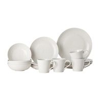 New Royal Doulton Gordon Ramsay 16pc Dinner Stoneware Set Set of 16 | Maze White