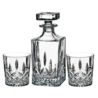 Marquis By Waterford Markham Crystalline Decanter DOF Set | Decanter + 2 Tumblers