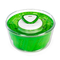 ZYLISS EASY SPIN 26CM LARGE SALAD SPINNER LETTUCE DRYER SERVING BOWL GREEN