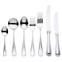 VERA WANG WEDGWOOD 56 PIECE STAINLESS STEEL GROSGRAIN CUTLERY SET 56PC