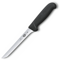 VICTORINOX CURVED EXTRA NARROW BONING 15CM BUTCHER KNIFE 5.6203.15 BLACK