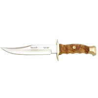 NEW MUELA BOWIE 16 HUNTING FISHING KNIFE - OLIVE WOOD HANDLE