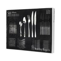 STANLEY ROGERS 50 PIECE STAINLESS STEEL ALBANY CUTLERY SET 50PC