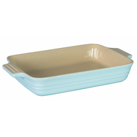 Chasseur La Cuisson 32cm x 24cm x 6cm Large Rectangular Baker | Duck Egg Blue